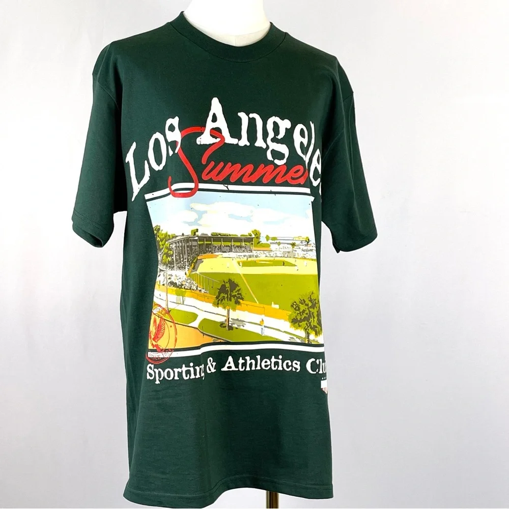LASC Los Angeles Sporting Club Baseball Graphic Tee Mens M NWT